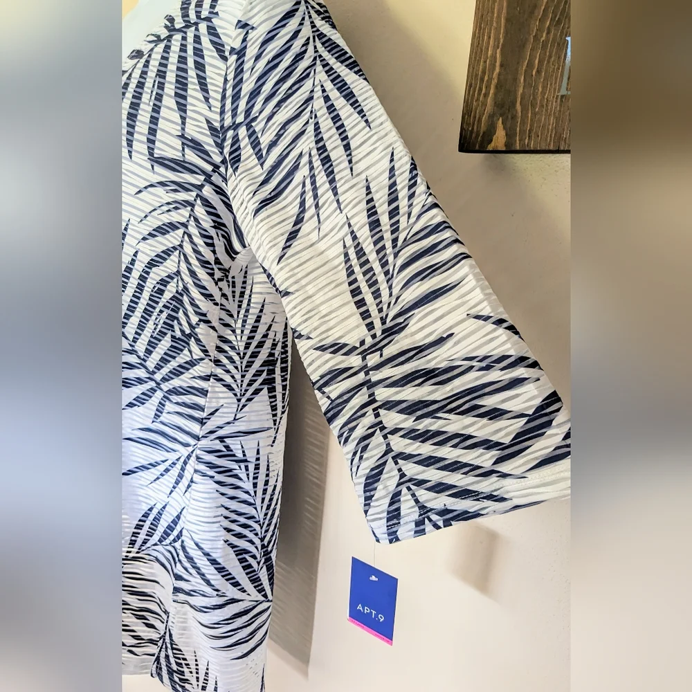 NWT, Portocruz Palm-Leaf, Swim Tunic, Cover-Up, Size XXL - Picture 7 of 13